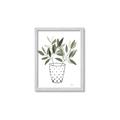 Picture of Leaves in Fun Vase I _GroupedProduct_Rectangle_Portrait_Framed_Matted_