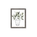 Picture of Leaves in Fun Vase I _GroupedProduct_Rectangle_Portrait_Framed_Matted_