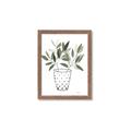 Picture of Leaves in Fun Vase I _GroupedProduct_Rectangle_Portrait_Framed_Matted_