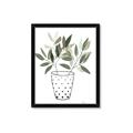 Picture of Leaves in Fun Vase I _GroupedProduct_Rectangle_Portrait_Framed_Matted_