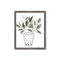 Picture of Leaves in Fun Vase I _GroupedProduct_Rectangle_Portrait_Framed_Matted_