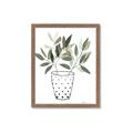 Picture of Leaves in Fun Vase I _GroupedProduct_Rectangle_Portrait_Framed_Matted_