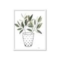 Picture of Leaves in Fun Vase I _GroupedProduct_Rectangle_Portrait_Framed_Matted_