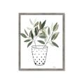 Picture of Leaves in Fun Vase I _GroupedProduct_Rectangle_Portrait_Framed_Matted_