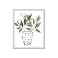 Picture of Leaves in Fun Vase I _GroupedProduct_Rectangle_Portrait_Framed_Matted_
