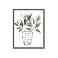 Picture of Leaves in Fun Vase I _GroupedProduct_Rectangle_Portrait_Framed_Matted_