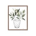 Picture of Leaves in Fun Vase I _GroupedProduct_Rectangle_Portrait_Framed_Matted_