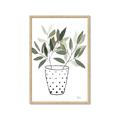 Picture of Leaves in Fun Vase I _GroupedProduct_Rectangle_Portrait_Framed_Matted_