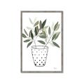Picture of Leaves in Fun Vase I _GroupedProduct_Rectangle_Portrait_Framed_Matted_