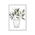 Picture of Leaves in Fun Vase I _GroupedProduct_Rectangle_Portrait_Framed_Matted_