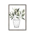 Picture of Leaves in Fun Vase I _GroupedProduct_Rectangle_Portrait_Framed_Matted_