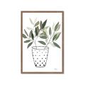 Picture of Leaves in Fun Vase I _GroupedProduct_Rectangle_Portrait_Framed_Matted_