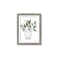 Picture of Leaves in Fun Vase I _GroupedProduct_Rectangle_Portrait_Framed_Matted_