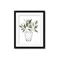 Picture of Leaves in Fun Vase I _GroupedProduct_Rectangle_Portrait_Framed_Matted_