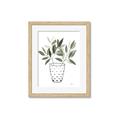 Picture of Leaves in Fun Vase I _GroupedProduct_Rectangle_Portrait_Framed_Matted_
