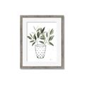 Picture of Leaves in Fun Vase I _GroupedProduct_Rectangle_Portrait_Framed_Matted_