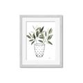 Picture of Leaves in Fun Vase I _GroupedProduct_Rectangle_Portrait_Framed_Matted_