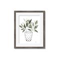 Picture of Leaves in Fun Vase I _GroupedProduct_Rectangle_Portrait_Framed_Matted_
