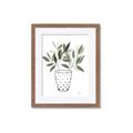 Picture of Leaves in Fun Vase I _GroupedProduct_Rectangle_Portrait_Framed_Matted_