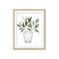 Picture of Leaves in Fun Vase I _GroupedProduct_Rectangle_Portrait_Framed_Matted_