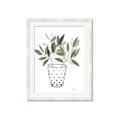 Picture of Leaves in Fun Vase I _GroupedProduct_Rectangle_Portrait_Framed_Matted_