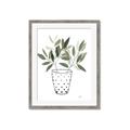 Picture of Leaves in Fun Vase I _GroupedProduct_Rectangle_Portrait_Framed_Matted_