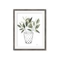 Picture of Leaves in Fun Vase I _GroupedProduct_Rectangle_Portrait_Framed_Matted_