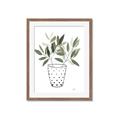 Picture of Leaves in Fun Vase I _GroupedProduct_Rectangle_Portrait_Framed_Matted_
