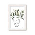 Picture of Leaves in Fun Vase I _GroupedProduct_Rectangle_Portrait_Framed_Matted_