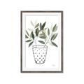 Picture of Leaves in Fun Vase I _GroupedProduct_Rectangle_Portrait_Framed_Matted_