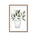 Picture of Leaves in Fun Vase I _GroupedProduct_Rectangle_Portrait_Framed_Matted_