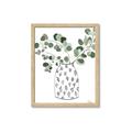 Picture of Leaves in Fun Vase II  _GroupedProduct_Rectangle_Portrait_Framed_Matted_