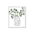 Picture of Leaves in Fun Vase II  _GroupedProduct_Rectangle_Portrait_Framed_Matted_