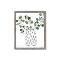 Picture of Leaves in Fun Vase II  _GroupedProduct_Rectangle_Portrait_Framed_Matted_