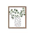 Picture of Leaves in Fun Vase II  _GroupedProduct_Rectangle_Portrait_Framed_Matted_