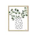 Picture of Leaves in Fun Vase II  _GroupedProduct_Rectangle_Portrait_Framed_Matted_