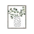 Picture of Leaves in Fun Vase II  _GroupedProduct_Rectangle_Portrait_Framed_Matted_