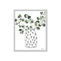 Picture of Leaves in Fun Vase II  _GroupedProduct_Rectangle_Portrait_Framed_Matted_