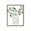 Picture of Leaves in Fun Vase II  _GroupedProduct_Rectangle_Portrait_Framed_Matted_