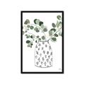 Picture of Leaves in Fun Vase II  _GroupedProduct_Rectangle_Portrait_Framed_Matted_