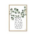 Picture of Leaves in Fun Vase II  _GroupedProduct_Rectangle_Portrait_Framed_Matted_
