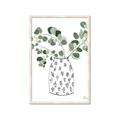 Picture of Leaves in Fun Vase II  _GroupedProduct_Rectangle_Portrait_Framed_Matted_
