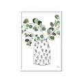 Picture of Leaves in Fun Vase II  _GroupedProduct_Rectangle_Portrait_Framed_Matted_