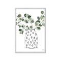 Picture of Leaves in Fun Vase II  _GroupedProduct_Rectangle_Portrait_Framed_Matted_