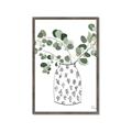 Picture of Leaves in Fun Vase II  _GroupedProduct_Rectangle_Portrait_Framed_Matted_