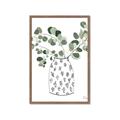 Picture of Leaves in Fun Vase II  _GroupedProduct_Rectangle_Portrait_Framed_Matted_