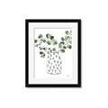 Picture of Leaves in Fun Vase II  _GroupedProduct_Rectangle_Portrait_Framed_Matted_