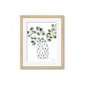 Picture of Leaves in Fun Vase II  _GroupedProduct_Rectangle_Portrait_Framed_Matted_