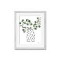 Picture of Leaves in Fun Vase II  _GroupedProduct_Rectangle_Portrait_Framed_Matted_