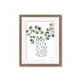 Picture of Leaves in Fun Vase II  _GroupedProduct_Rectangle_Portrait_Framed_Matted_